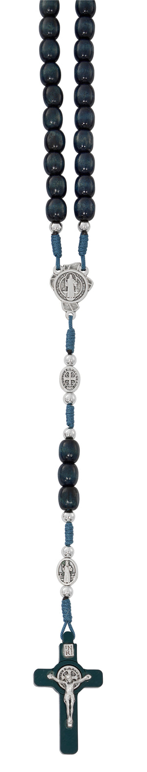 Italian Wood St. Benedict Rosary