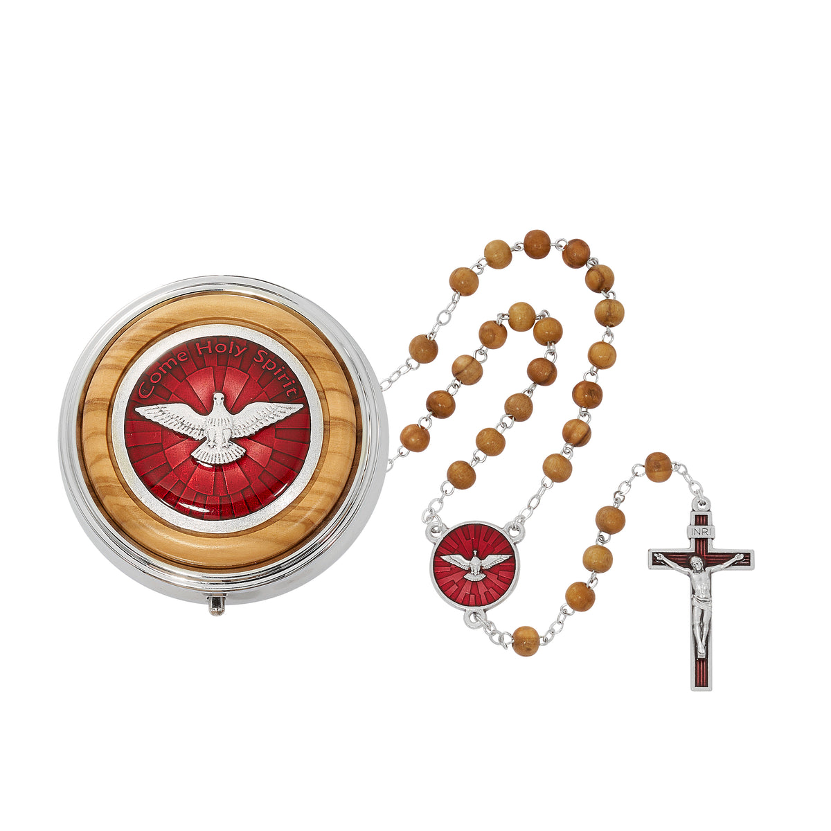 Olive Wood Confirmation Rosary from Italy
