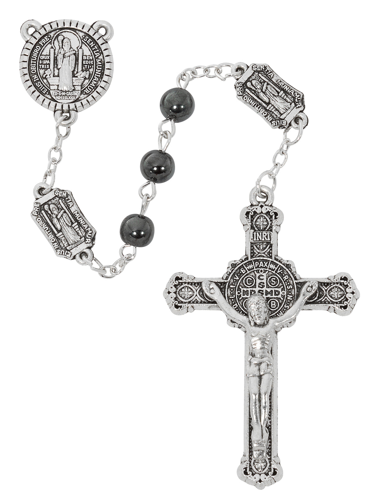 Hematite St. Benedict Rosary