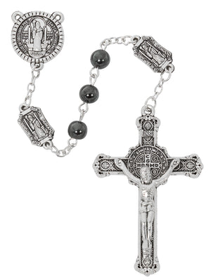 Hematite St. Benedict Rosary
