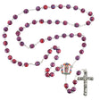 Fuchsia Cat's Eye Our Lady of Guadalupe Rosary