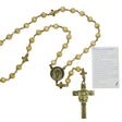 Holy Face of Jesus Rosary with Holy Card