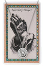 Serenity Prayer Medal Necklace with Prayer Card