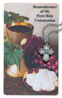4-Way Medal Necklace with Holy Card