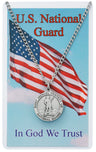 St. Michael National Guard Medal with Prayer Card | Pewter | Made in USA