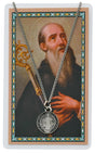 Black Enamel St. Benedict Medal with Holy Card