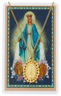 Spanish Miraculous Medal Necklace with Spanish Holy Card