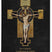 Personalized Leather Bible with Benedictine Cross Cover Black