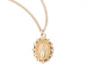 Petite Miraculous Pendant with Scalloped Border