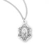 Child's Scroll Tip Miraculous Medal Necklace
