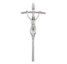 Pewter Wall Papal Crucifix 8 Inches