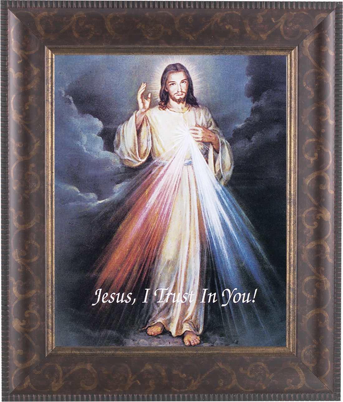 Divine Mercy 8x10 Framed Print Under Glass