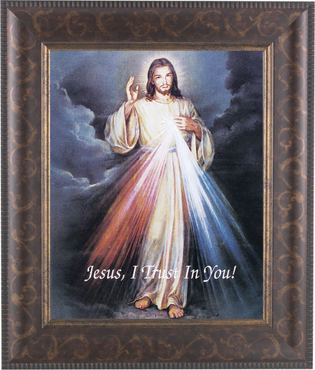 Divine Mercy 8x10 Framed Print Under Glass