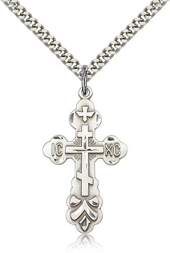 St. Xenia Orthodox Cross Pendant for Men