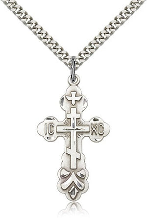 St. Xenia Orthodox Cross Pendant for Men