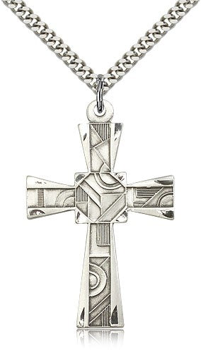 Men's Mosaic Cross Pendant