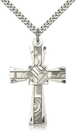 Men's Mosaic Cross Pendant