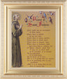 Prayer of St. Francis 8x10 Framed Print Under Glass