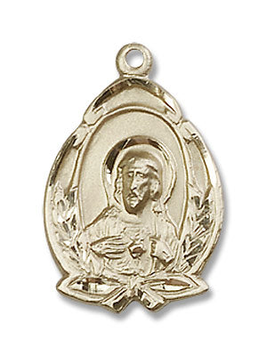 Wheat and Ribbon Scapular Medal