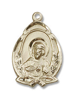 Wheat and Ribbon Scapular Medal