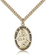 Raised Border Learn of Me Men's Scapular Necklace