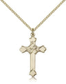 Floral Center Women's Cross Necklace
