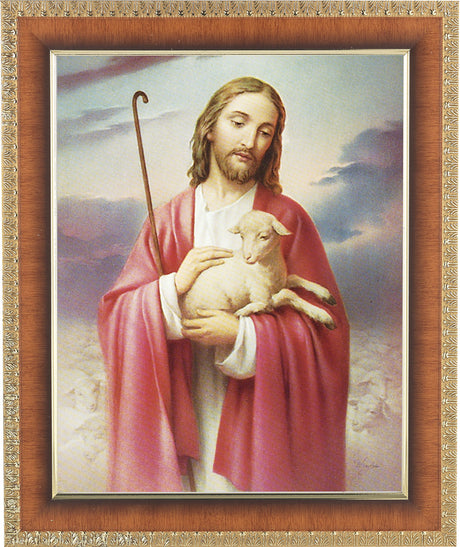 Jesus the Good Shepherd 8x10 Framed Print Under Glass