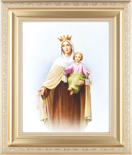 Our Lady of Mt. Carmel 8x10 Framed Print Under Glass