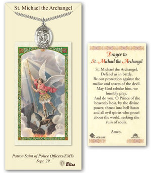 St. Michael the Archangel Medal in Pewter with Prayer Card
