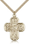 Five-Way Large Classic Medal with Dove Center for Men