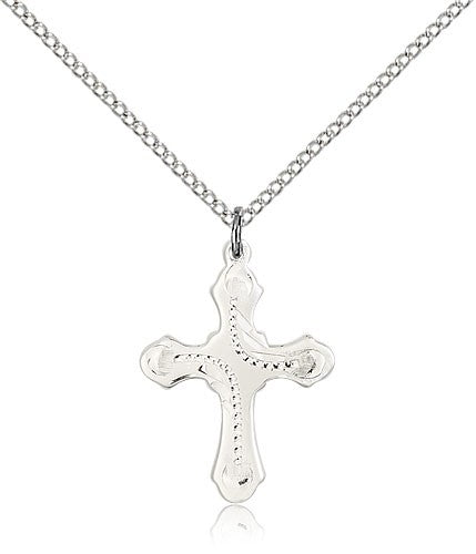 Dotted Etched Women's Cross Pendant