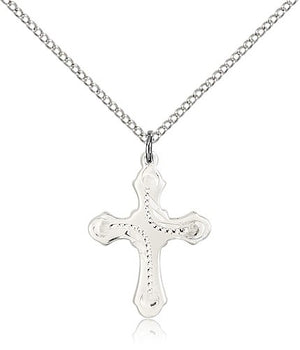 Dotted Etched Women's Cross Pendant
