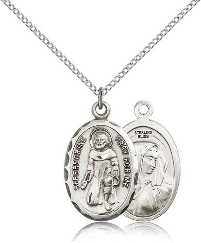 St. Peregrine Oval Shaped Medal