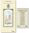 Confirmation Medal in Pewter with Prayer Card