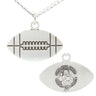 Jesus Christ Football Medal Sterling Silver