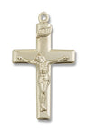 Women's High Polish Block Style Crucifix Necklace