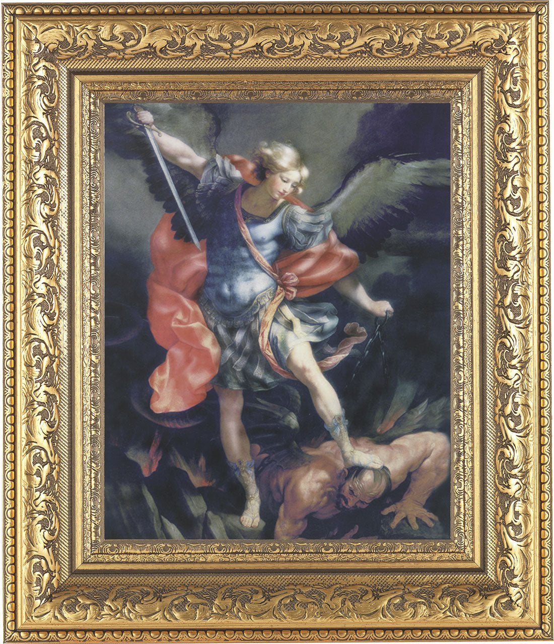 St. Michael 8x10 Framed Print Under Glass