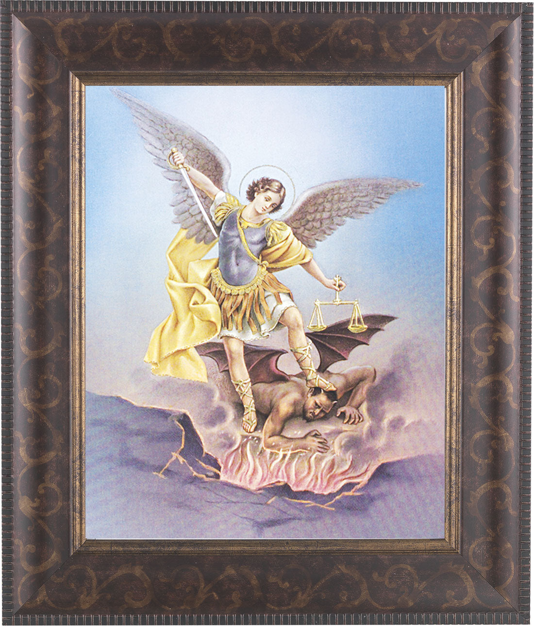 St. Michael 8x10 Framed Print Under Glass