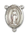 Virgin of the Globe Rosary Centerpiece Sterling Silver or Pewter