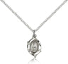 Petite Miraculous Medal Necklace with Pointed Edge