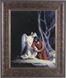 Agony in the Garden Jesus and Angel 8x10 Framed Print Under Glass