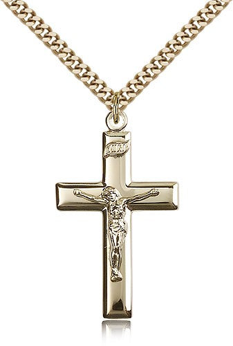 Traditional High Polish Crucifix Pendant