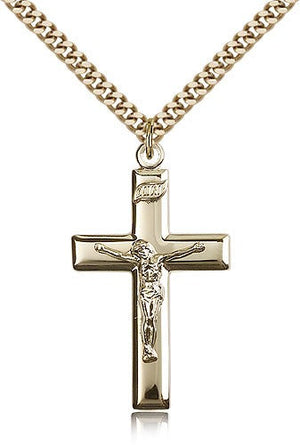 Traditional High Polish Crucifix Pendant