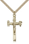 Hammer &amp; Wrench Crucifix Pendant