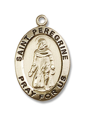 St. Peregrine Oval Medal Necklace