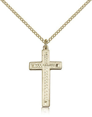 Woven Center Women's Cross Necklace