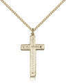 Woven Center Women's Cross Necklace