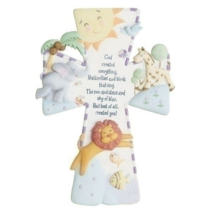 God Created Everything Baby Cross 7'
