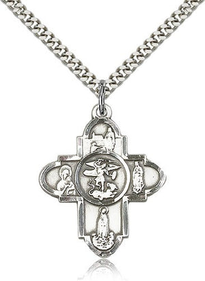 St. Michael and Our Lady 5-Way Pendant