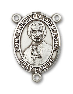 St. Marcellin Champagnat Rosary Centerpiece Sterling Silver or Pewter